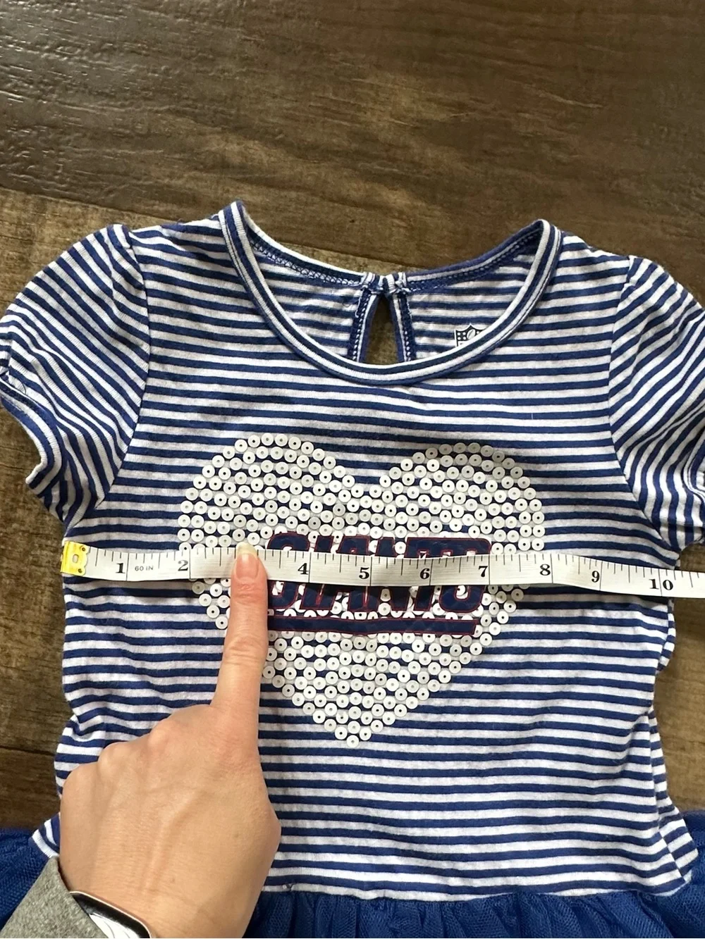 NFL NY Giants striped tutu dress